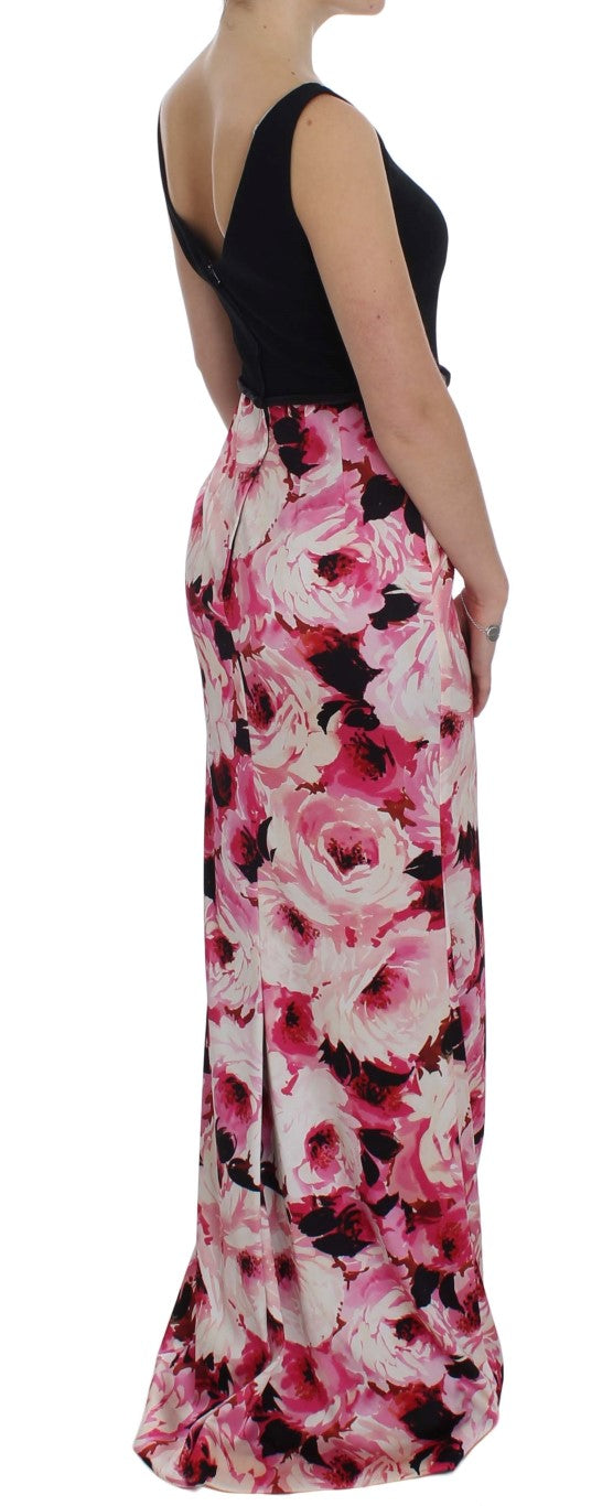 Dolce & Gabbana Floral Elegance Sheath Long Dress - Obsession Luxury