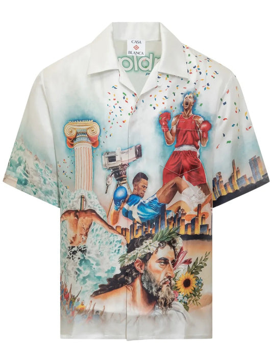 Casablanca Cuban short sleeve silk Shirt