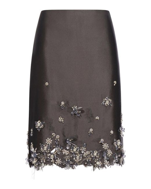 Prada Midi Skirt with crystals